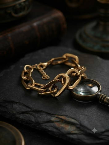 Thin gold chain