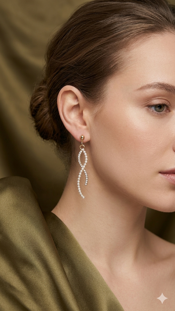 Twist pearl gold