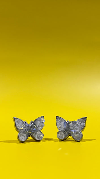 Crystal butterfly silver