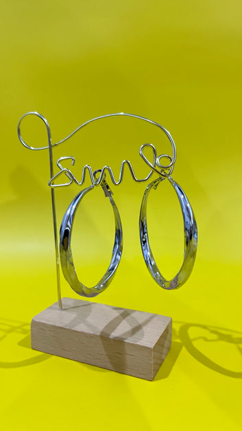 Circle hoop silver