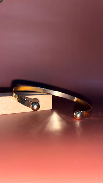 Foiled gold bangle