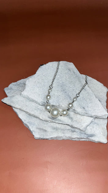 White pearl silver