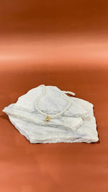 Pearl gold bead