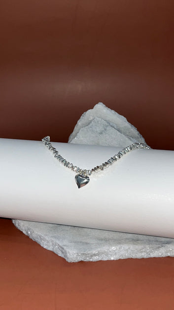 Heart silver plated